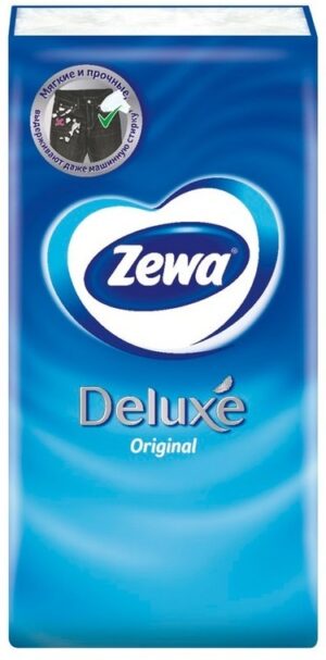 Zewa Носовые платочки Deluxe Original 3х слойные 10шт