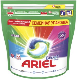 ARIEL Средство моющее в растворимых капсулах Color 45шт
