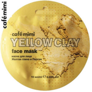 Cafe Mimi маска для лица Жёлтая глина и Персик 10мл