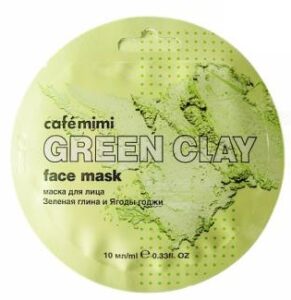 Cafe Mimi маска для лица Зелёная глина и Ягоды годжи 10мл