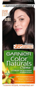 Garnier Color Naturals Краска для волос №3.12 Ледяной тёмный шатен 110мл