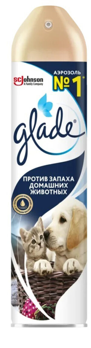 Glade Аэрозоль Против запаха домашних животных 300мл 1шт