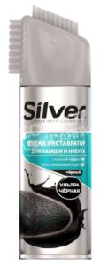 Silver Спрей 3в1 Краска-реставратор для нубука и замши Чёрный 250мл