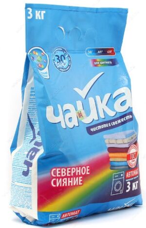 Чайка порошок стиральный Авт. Северное сияние 3кг