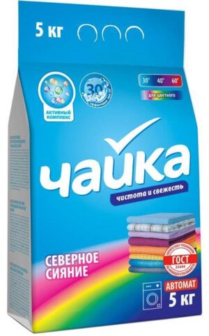 Чайка порошок стиральный Авт. Северное сияние 5кг