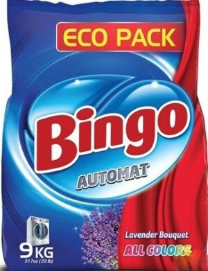 BINGO Порошок стиральный автомат ALL COLORS 9кг