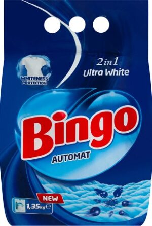 BINGO Порошок стиральный автомат ULTRA WHITE 1.5кг