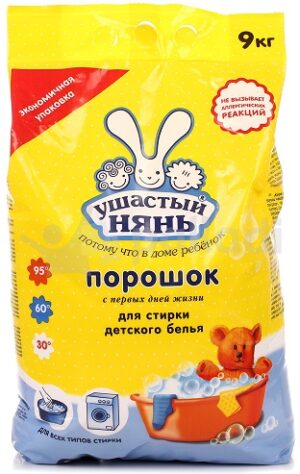 Ушастый нянь порошок стиральный Детский 9кг