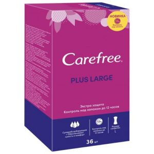 Carefree ежедневные прокладки Plus Large с ароматом Свежести 36шт