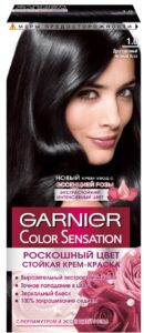 Garnier Color Sensation Краска для волос №1.0 Драгоценный чёрный Агат 110мл