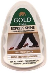 Gold Care губка-блеск для обуви Express Shine 1шт