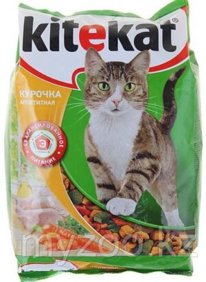 Kitekat кошачий корм Сухой Курочка аппетитная пак. 350гр