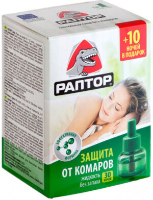 Раптор жидкость от комаров без запаха 30 ночей