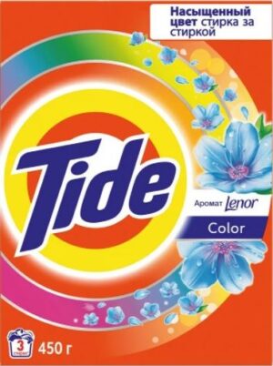 TIDE Порошок стиральный авт Color Touch of Lenor 450гр
