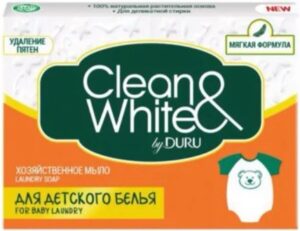 DURU Хозяйственное мыло Clean&White для детского белья 125гр