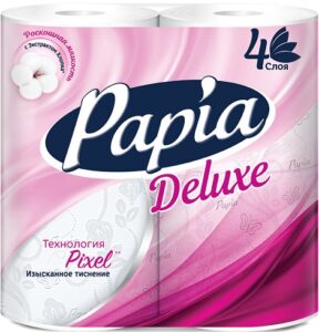 Papia Deluxe Туалетная бумага 4х слойная 4шт