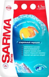 Сарма порошок стиральный Актив горная свежесть 4.5кг