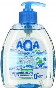 AQA мыло жидкое Детское с маслом Персика и Провитамином В5 300мл