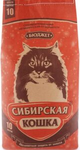 Сибирская Кошка наполнитель Впитывающий Бюджет 10л
