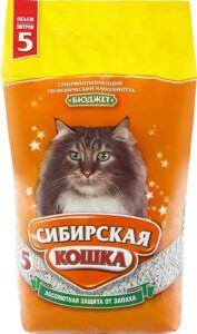 Сибирская Кошка наполнитель Впитывающий Бюджет 5л