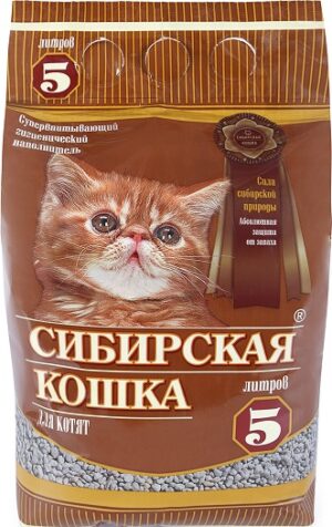 Сибирская Кошка наполнитель для котят Впитывающий 5л