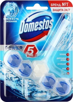 Domestos туалетный блок свежесть Океана (шарики) 55гр