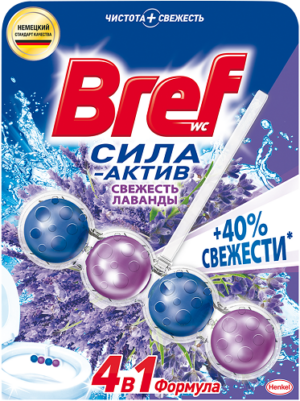 Bref Чистящее средство для унитаза СИЛА АКТИВ СВЕЖЕСТЬ ЛАВАНДЫ 50гр