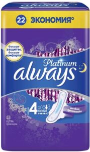 ALWAYS Ultra прокладки Platinum Night Plus Duo 22шт