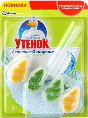 Туалетный Утёнок подвесной очиститель Капельки Цитрус 38.6гр