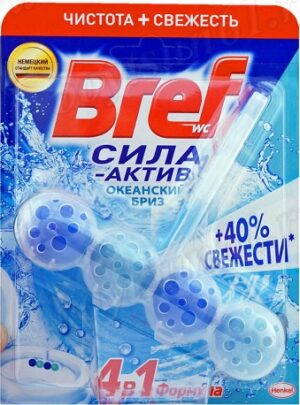 Bref Чистящее средство для унитаза СИЛА АКТИВ Океанский Бриз 50гр