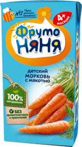 Фруто Няня сок Морковь с мякотью 200мл