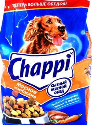 Chappi собачий корм Сухой Мясное изобилие пак. 600гр