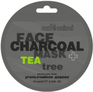Cafe Mimi маска для лица Бамбуковый уголь и Чайное дерево 10мл