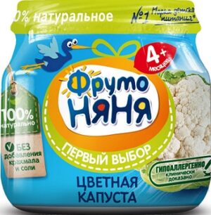 Фруто Няня пюре цветная Капуста банка 80мл