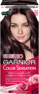 Garnier Color Sensation Краска для волос №2,2 Перламутровый чёрный 110мл