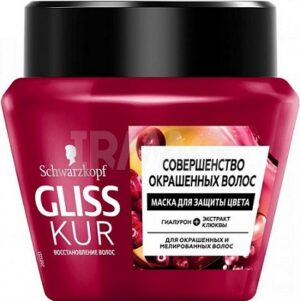 Gliss Kur Маска Совершенство Окрашенных волос Гиалурон+Экстракт клюквы 300мл