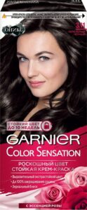 Garnier Color Sensation Краска для волос №3.11 Пепельный чёрный 110мл