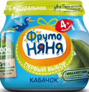 Фруто Няня пюре Кабачок банка 4+ 80мл