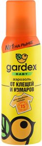 Gardex Baby Аэрозоль для одежды от клещей и комаров 100мл