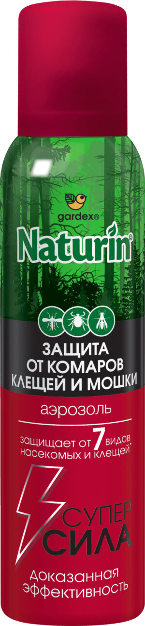 Gardex Naturin Аэрозоль от комаров, клещей и мошек 150мл