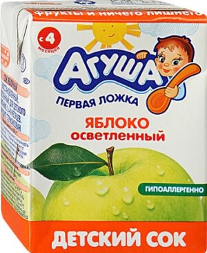 Агуша Сок детский Яблоко 200мл