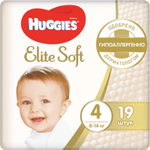 Huggies подгузники Elite Soft №4 19шт