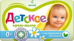 Весна Мыло туалетное Детское с Экстрактом Ромашки 90гр