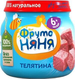 Фруто Няня пюре Телятина 6+ банка 80мл