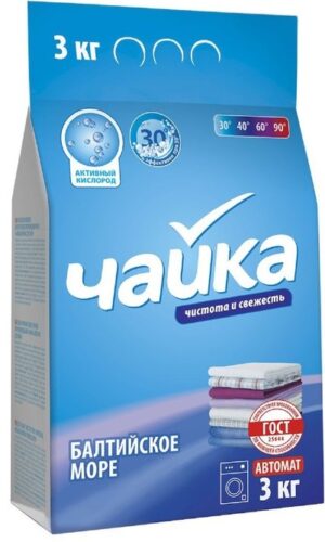 Чайка порошок стиральный Авт. Балтийское море 3кг