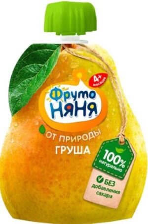 Фруто Няня пюре от природы Груша 4+ 90мл