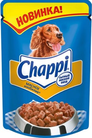 Chappi собачий корм Мясное изобилие в соусе 85гр