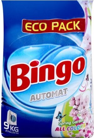 BINGO Порошок стиральный автомат ALL COLORS Sprinf Garden 9кг