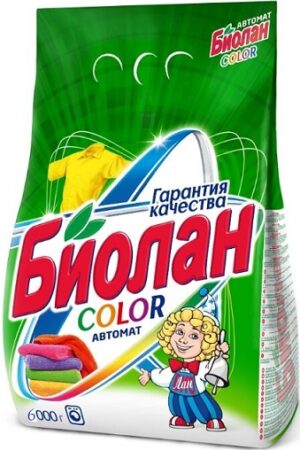 Биолан порошок стиральный Авт Color пак 6кг