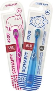 Splat Junior зубная щетка с Ионами серебра 4+лет Ultra Soft 1шт